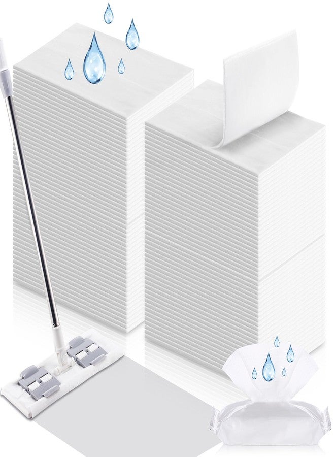 FillTouch 100 Counts Sweeper Wet Mopping Cloths 17.7 x 11.8'' X Large Wet Mop Pads Refills XL Disposable Floor Wipes Duster for Sweeping Scrubbing Cleaning Dry Wood Hardwood Tile - Image 1